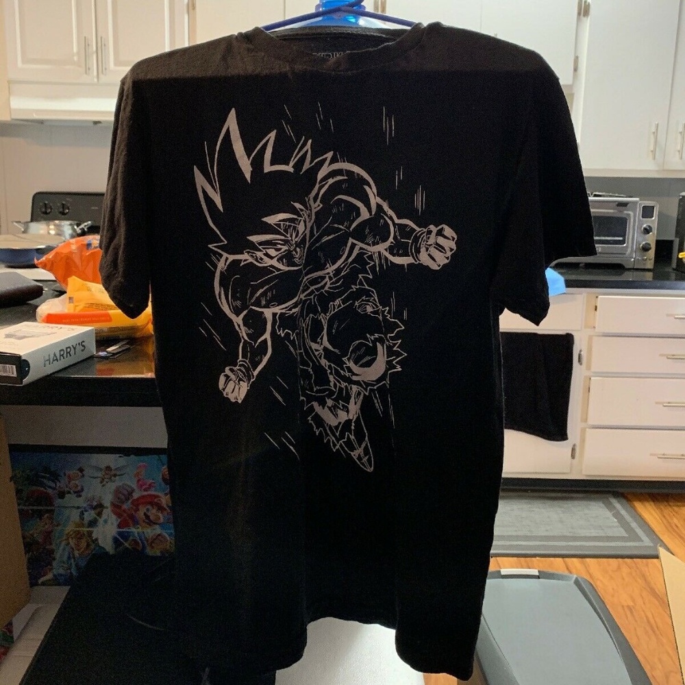 Dragon Ball Z WHITE LINE GOKU T-Shirt Black